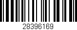 Código de barras (EAN, GTIN, SKU, ISBN): '28396169'