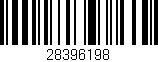 Código de barras (EAN, GTIN, SKU, ISBN): '28396198'