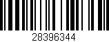Código de barras (EAN, GTIN, SKU, ISBN): '28396344'