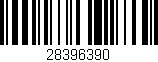 Código de barras (EAN, GTIN, SKU, ISBN): '28396390'