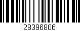 Código de barras (EAN, GTIN, SKU, ISBN): '28396806'
