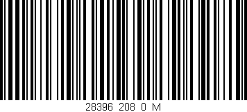 Código de barras (EAN, GTIN, SKU, ISBN): '28396_208_0_M'