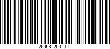 Código de barras (EAN, GTIN, SKU, ISBN): '28396_208_0_P'