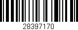 Código de barras (EAN, GTIN, SKU, ISBN): '28397170'