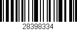 Código de barras (EAN, GTIN, SKU, ISBN): '28398334'