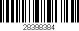 Código de barras (EAN, GTIN, SKU, ISBN): '28398384'