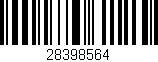 Código de barras (EAN, GTIN, SKU, ISBN): '28398564'