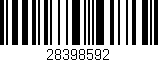 Código de barras (EAN, GTIN, SKU, ISBN): '28398592'