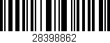 Código de barras (EAN, GTIN, SKU, ISBN): '28398862'