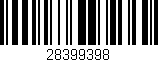 Código de barras (EAN, GTIN, SKU, ISBN): '28399398'