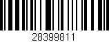 Código de barras (EAN, GTIN, SKU, ISBN): '28399811'