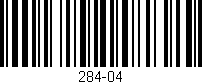 Código de barras (EAN, GTIN, SKU, ISBN): '284-04'