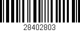 Código de barras (EAN, GTIN, SKU, ISBN): '28402803'