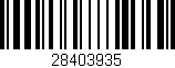 Código de barras (EAN, GTIN, SKU, ISBN): '28403935'