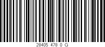 Código de barras (EAN, GTIN, SKU, ISBN): '28405_478_0_G'