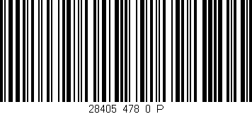 Código de barras (EAN, GTIN, SKU, ISBN): '28405_478_0_P'