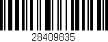 Código de barras (EAN, GTIN, SKU, ISBN): '28409835'