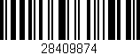 Código de barras (EAN, GTIN, SKU, ISBN): '28409874'
