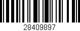 Código de barras (EAN, GTIN, SKU, ISBN): '28409897'