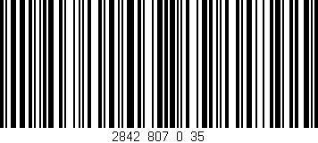 Código de barras (EAN, GTIN, SKU, ISBN): '2842_807_0_35'