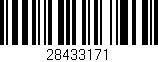 Código de barras (EAN, GTIN, SKU, ISBN): '28433171'