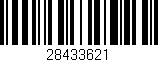 Código de barras (EAN, GTIN, SKU, ISBN): '28433621'