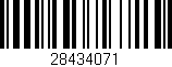 Código de barras (EAN, GTIN, SKU, ISBN): '28434071'