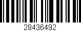 Código de barras (EAN, GTIN, SKU, ISBN): '28436492'