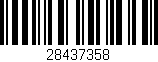 Código de barras (EAN, GTIN, SKU, ISBN): '28437358'