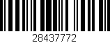 Código de barras (EAN, GTIN, SKU, ISBN): '28437772'