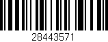 Código de barras (EAN, GTIN, SKU, ISBN): '28443571'