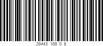 Código de barras (EAN, GTIN, SKU, ISBN): '28443_168_0_8'