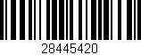 Código de barras (EAN, GTIN, SKU, ISBN): '28445420'