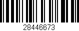 Código de barras (EAN, GTIN, SKU, ISBN): '28446673'