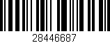 Código de barras (EAN, GTIN, SKU, ISBN): '28446687'