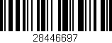 Código de barras (EAN, GTIN, SKU, ISBN): '28446697'
