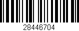Código de barras (EAN, GTIN, SKU, ISBN): '28446704'