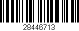 Código de barras (EAN, GTIN, SKU, ISBN): '28446713'