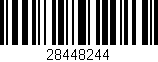 Código de barras (EAN, GTIN, SKU, ISBN): '28448244'