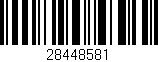 Código de barras (EAN, GTIN, SKU, ISBN): '28448581'
