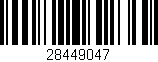 Código de barras (EAN, GTIN, SKU, ISBN): '28449047'