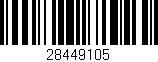 Código de barras (EAN, GTIN, SKU, ISBN): '28449105'