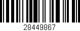 Código de barras (EAN, GTIN, SKU, ISBN): '28449867'