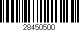 Código de barras (EAN, GTIN, SKU, ISBN): '28450500'