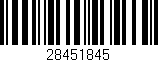 Código de barras (EAN, GTIN, SKU, ISBN): '28451845'