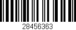 Código de barras (EAN, GTIN, SKU, ISBN): '28456363'