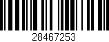 Código de barras (EAN, GTIN, SKU, ISBN): '28467253'