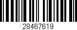 Código de barras (EAN, GTIN, SKU, ISBN): '28467619'
