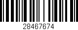 Código de barras (EAN, GTIN, SKU, ISBN): '28467674'