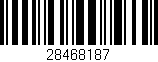 Código de barras (EAN, GTIN, SKU, ISBN): '28468187'